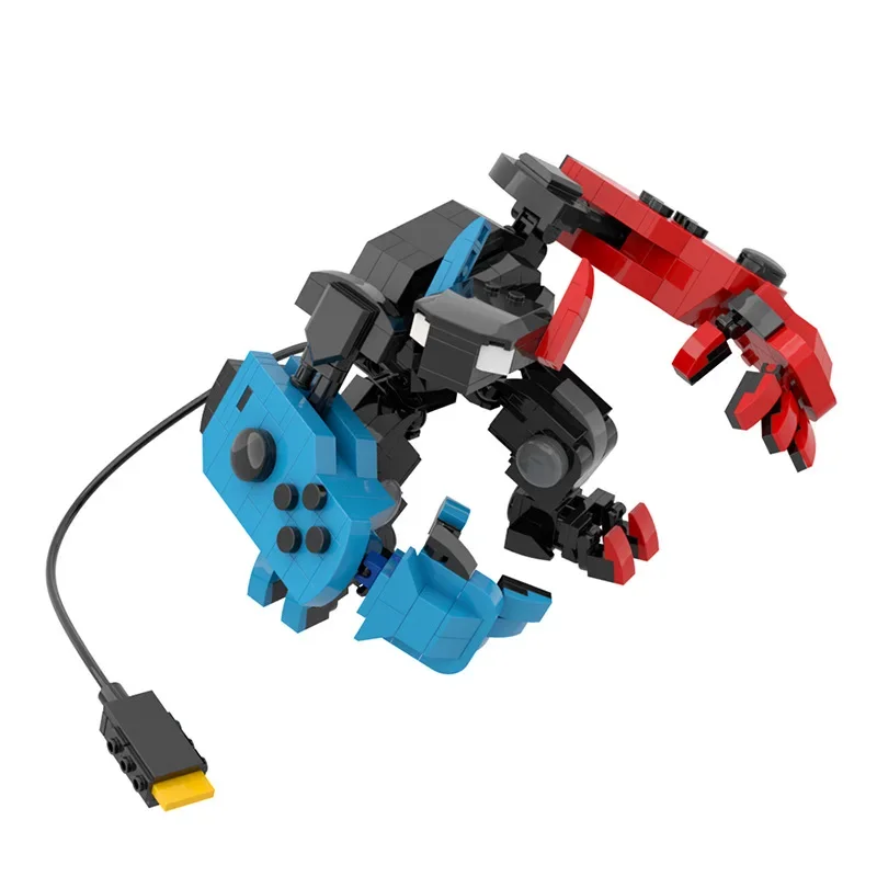 MOC kreatywna seria konsola do gier transformacja roboty Mecha klocki Model DIY Puzzle zabawki na prezent urodzinowy dla dzieci 418 sztuk