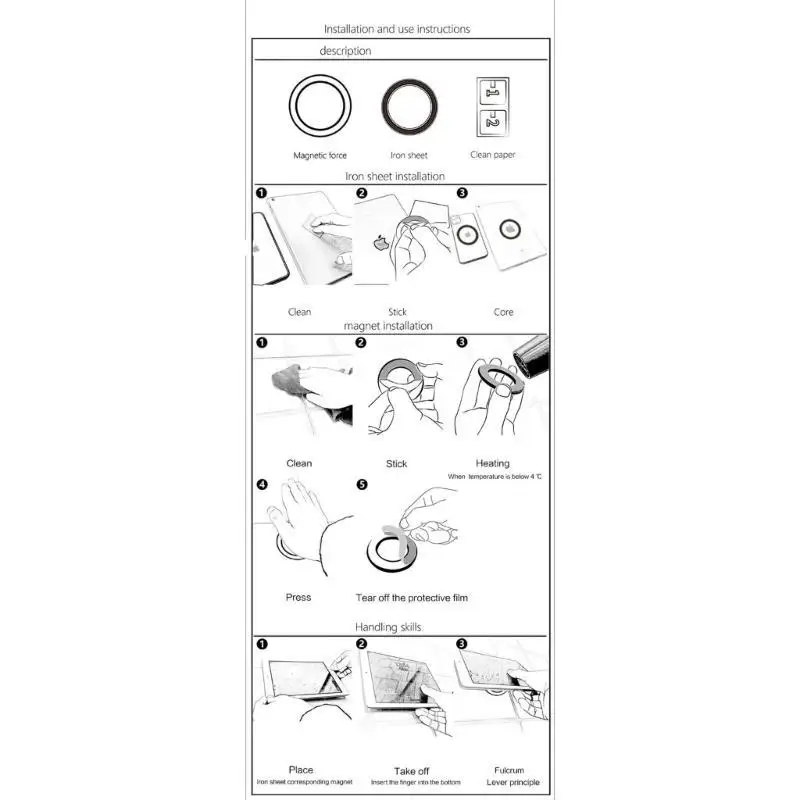 

652F Tablet and Phone Stand Strong Adhesive Backing for Easy Installation on Walls and More