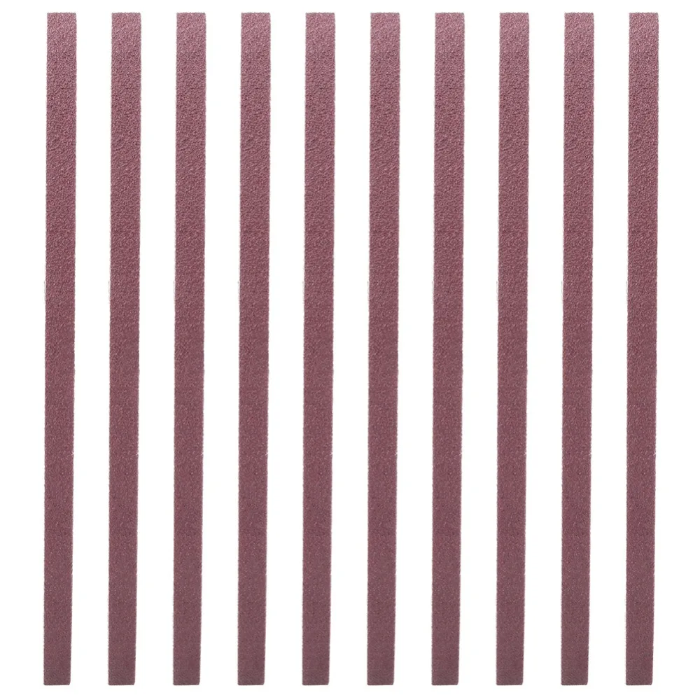 10pcs Aluminum Oxide Sanding Belt 3/8-inch X 21-inch Abrasive Band Aluminium Oxide Sandpaper 533 x 9mm Sandpaper Belt