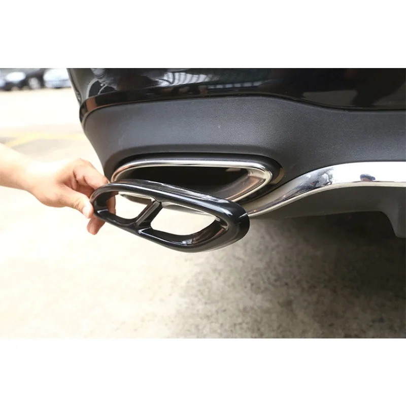 العادم تلميح الخمار غطاء الأنابيب أنابيب طرفية Stee لفئة W176 B الفئة W246 مرسيدس بنز W212 W213 W205 X253 C180 C2 Pkx R-AUTO #6