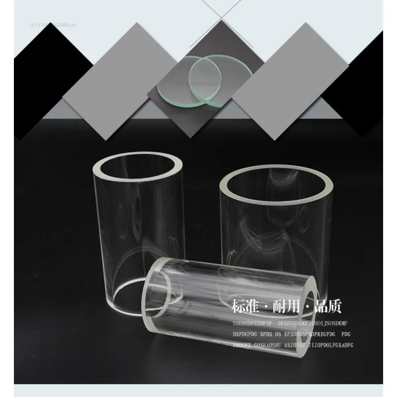 Chemical pipeline boiler glass viewing cup high borosilicate glass tube glass tube viewing mirror 19-80mm accessories
