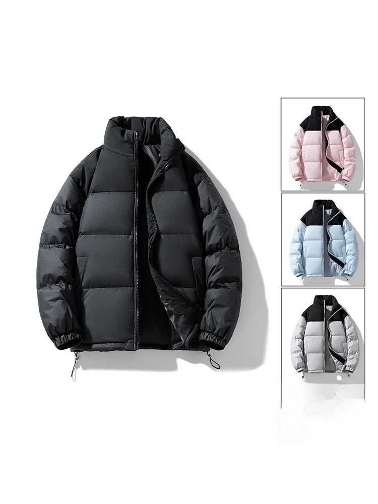 

Мужская утепленная зимняя куртка Rampo: теплая, с воротником-стойкой, в стиле пэчворк, молодежная, модная, с наполнителем из полиэфирного волокна и пуха.