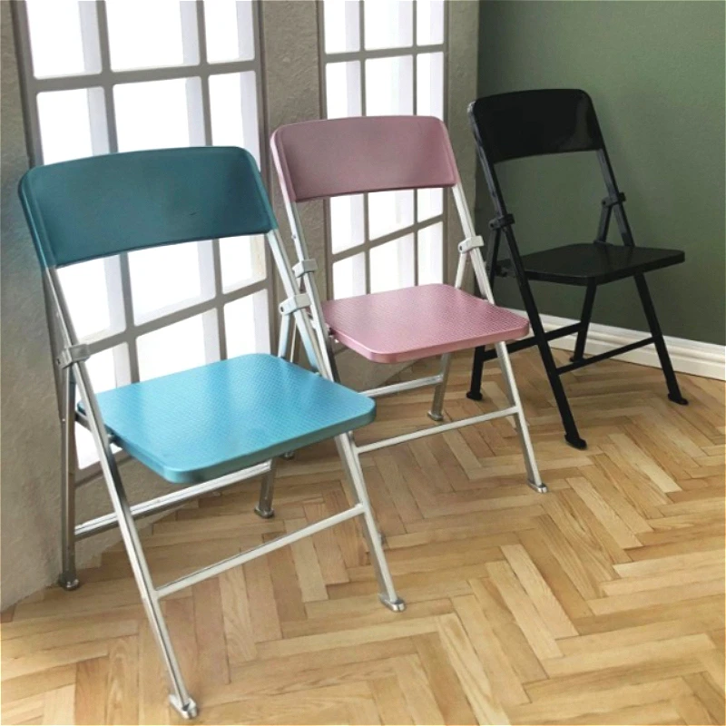 

1pc Dollhouse Mini Colorful Folding Chair Model Fashionably Designed Can Be Used As A Leisure Chair Decoration Accessory Model