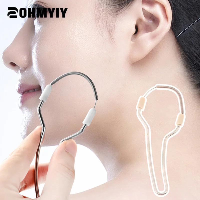 مزيل شعر الوجه للنساء يزيل الشعر غير المرغوب فيه على الجزء العلوي من الشفاه والذقن الوجه أو الرقبة مزيل الربيع الأصلي للشعر الذي لا يبدو #3