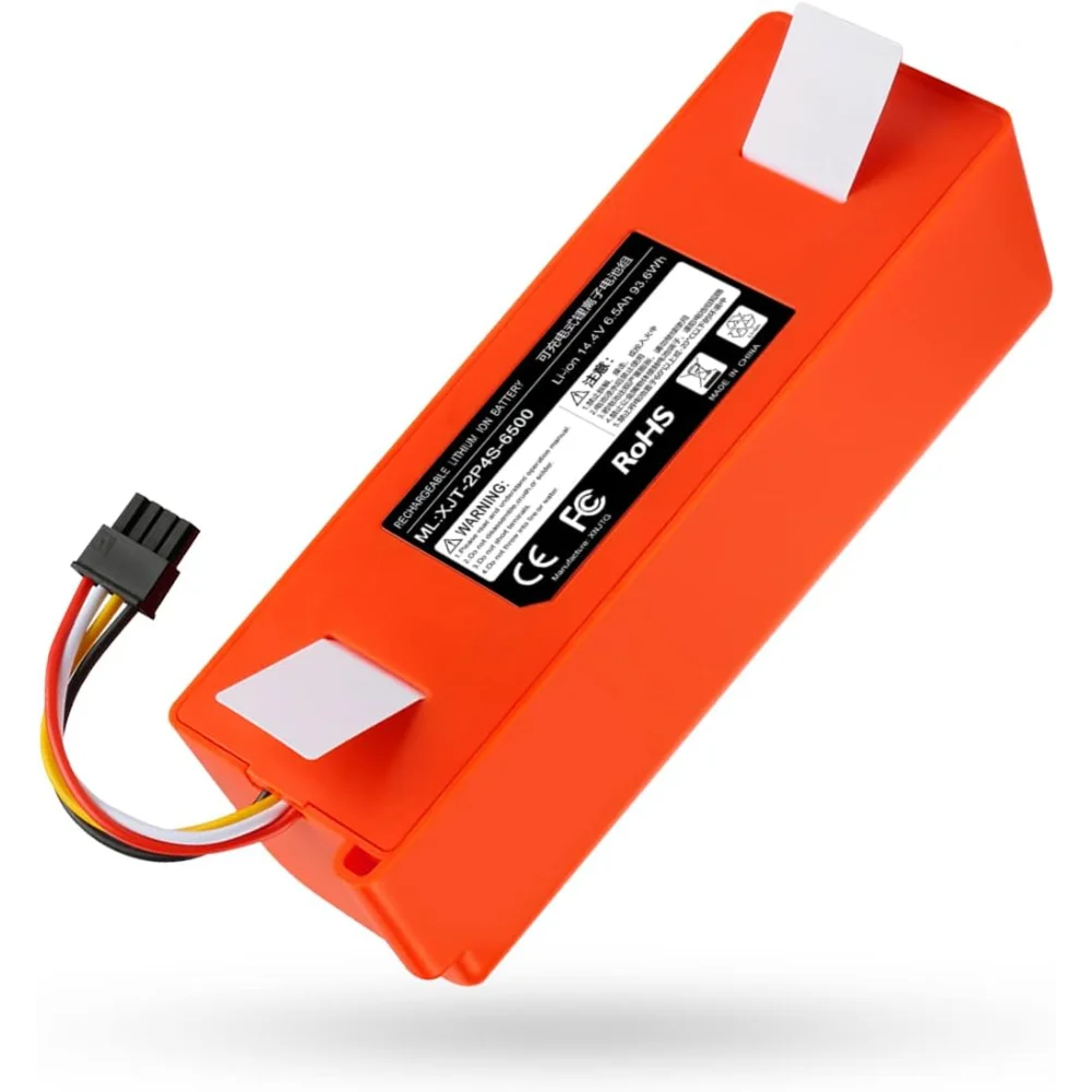 

12800 мАч 14,4 В аккумулятор Roborock S50 BRR-2P4S-5200S BRR-2P4S-5200D для робота Xiaomi Roborock S50 S51 S55 T60, запасной аксессуар