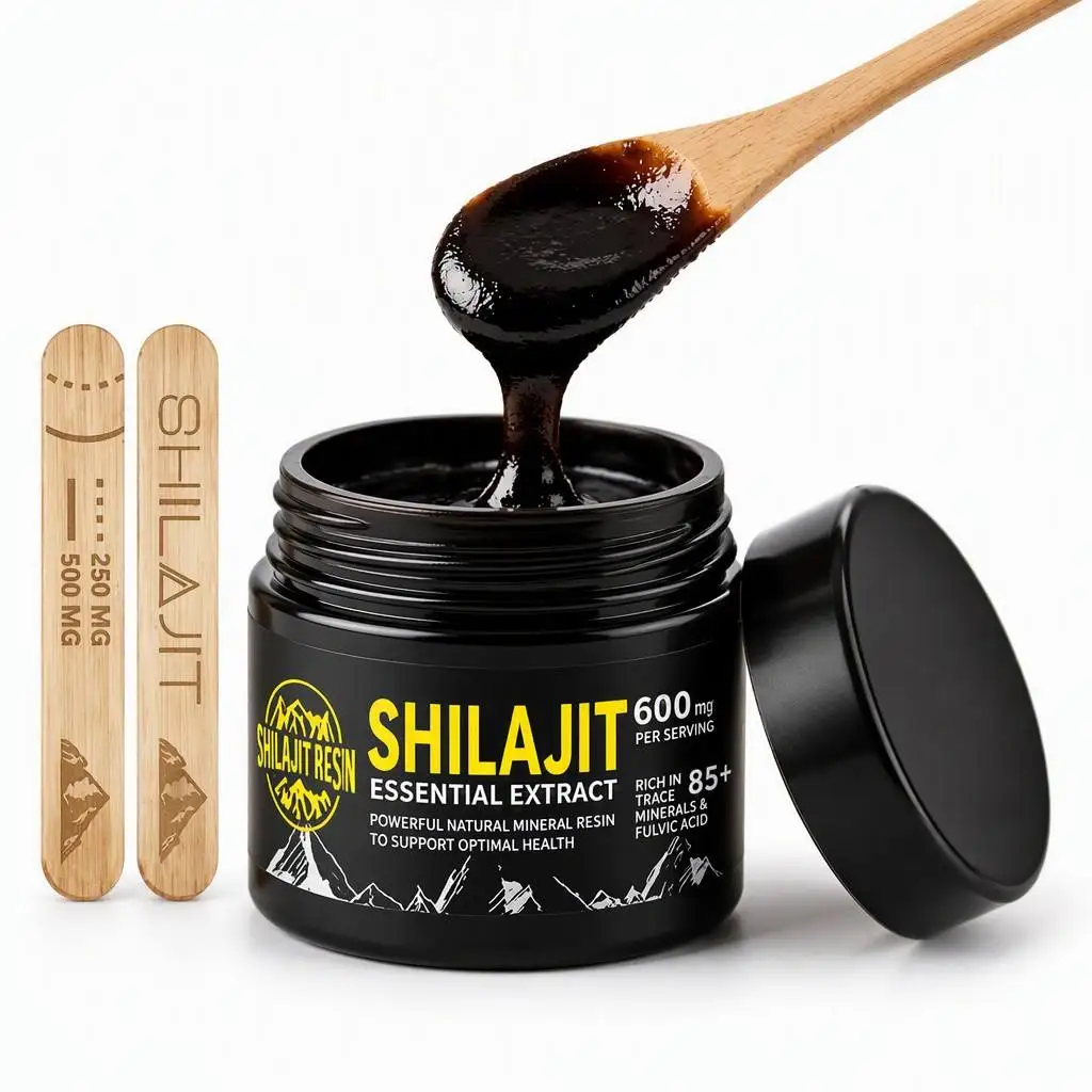 Original Shilajit Resin Natural Mineral Resin Rich in Fulvic Acid 85+ Trace Minerals Energy Immunity Support Dietary Supplement