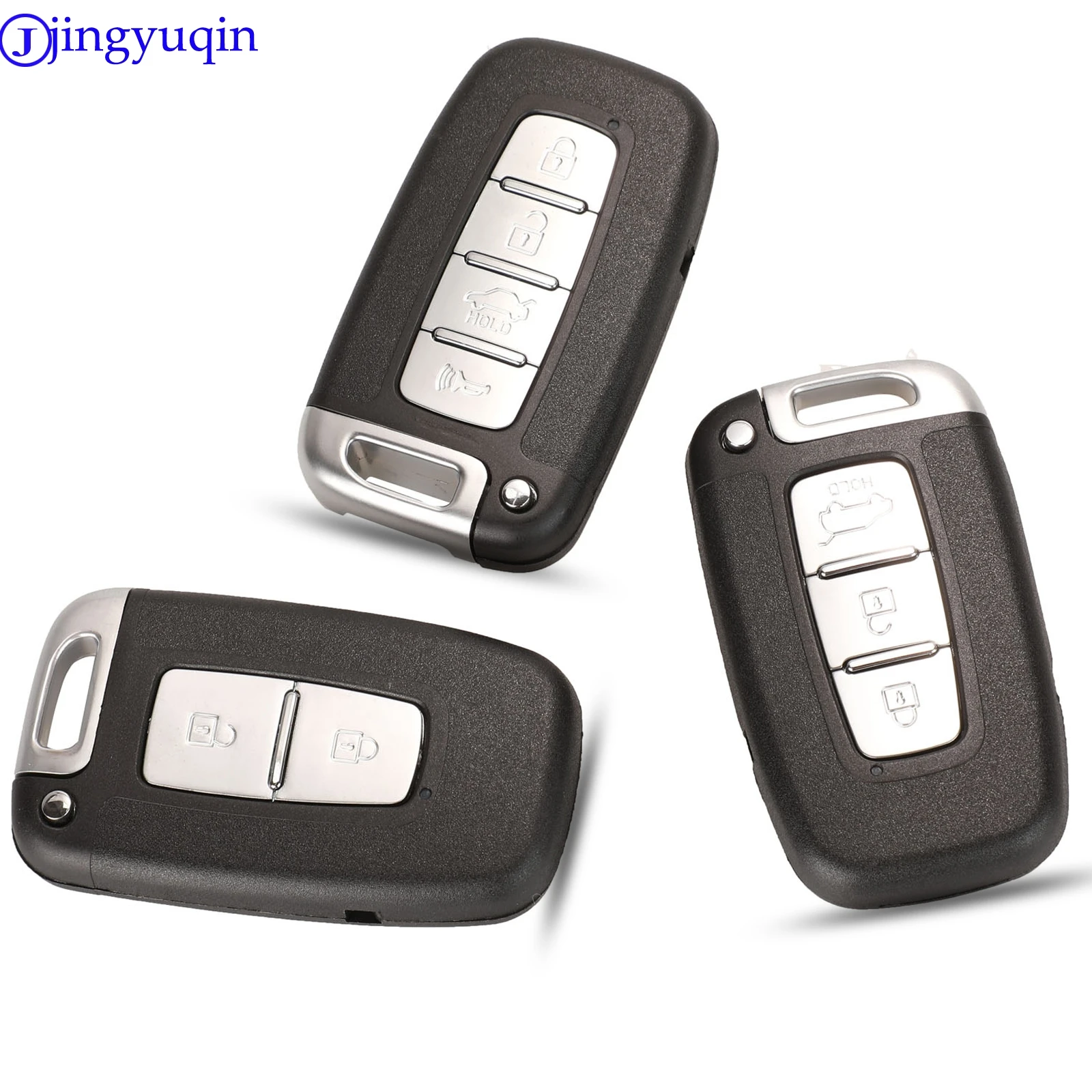 

jingyuqin 10 2/3/4B Car Key For KIA Soul Sportage Sorento Mohave K2 K5 Rio Optima Forte Cerato For Hyundai I30 Ix35 Genesis Velo