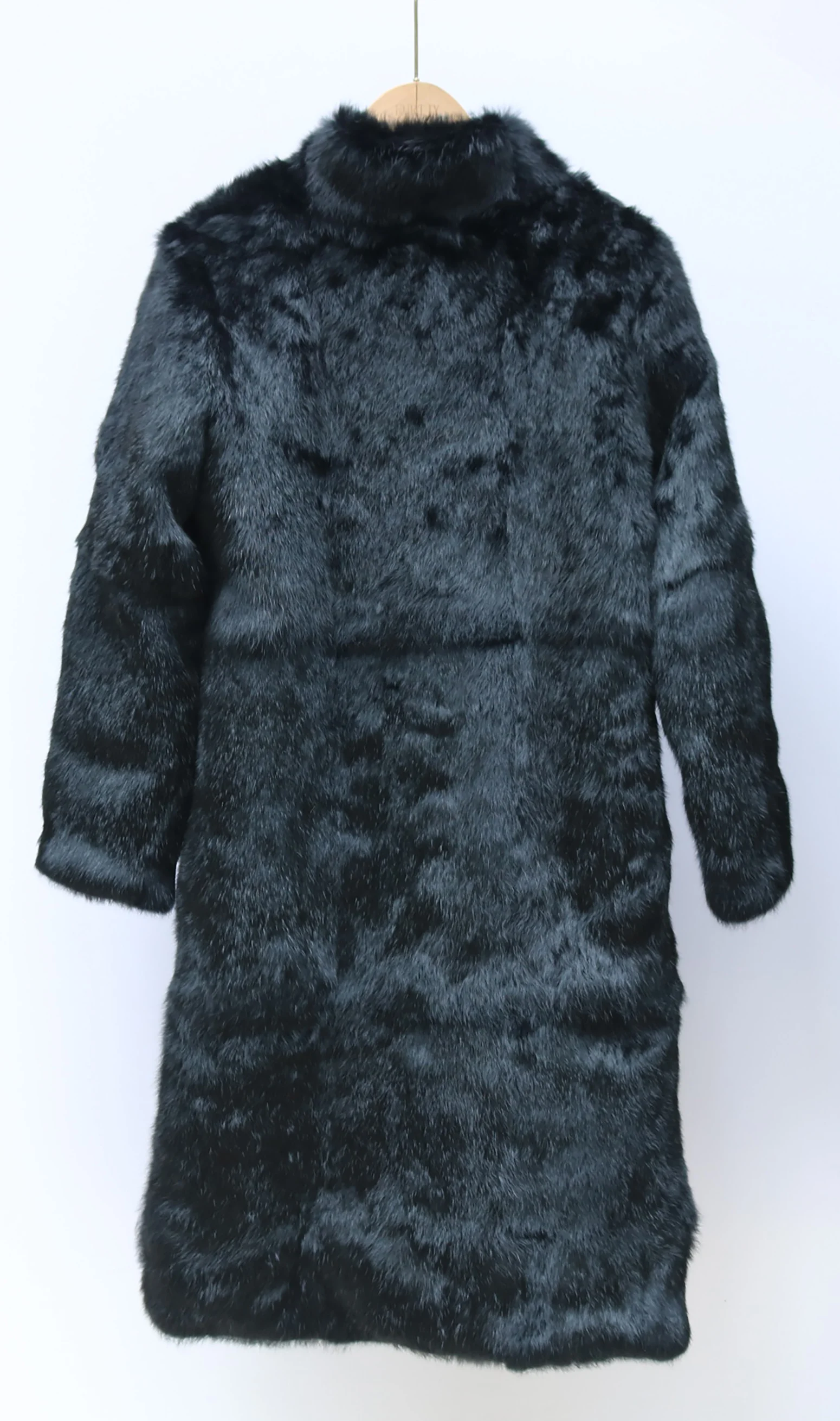 Real Genuine Rabbit Fur Coat Women Full Pelt Real Rabbit Fur Jacket Fashion Fur Mandarin Collar Streetwear 2025 New