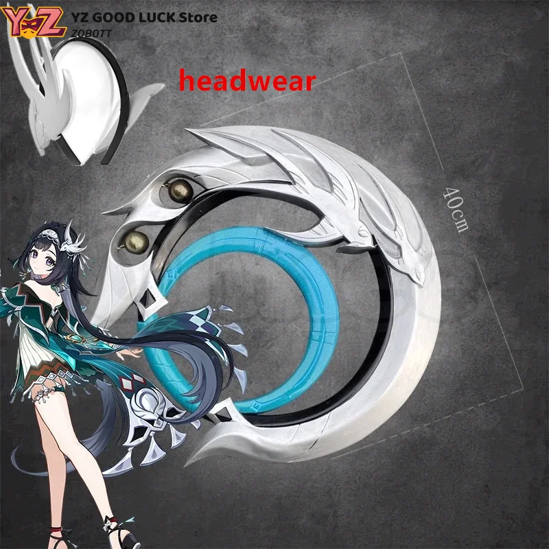 متوفر في المخزون Lan Yan دعائم تنكرية لانيان ليو فتاة جديدة Wea-pon شفرة يدوية Genshin تأثير الاشياء نموذج عيد الهالوين