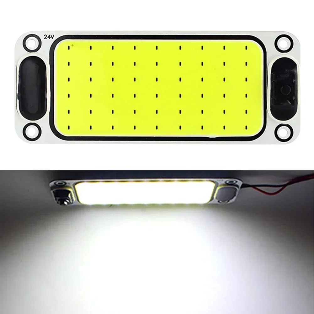 54LED 12-24V Car Reading LED Night Strip Light Interior Light Ceiling Lamp with On/Off Switch for Van Lorry Truck Camper Boat