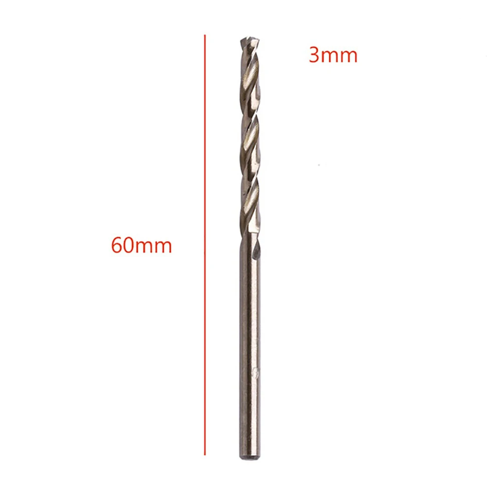 

Workshop Drill Bit Auger 10 Pcs/set 1mm 2mm 3mm 4mm 5mm Cobalt HSS Round For Stainless Steel Drilling Portable