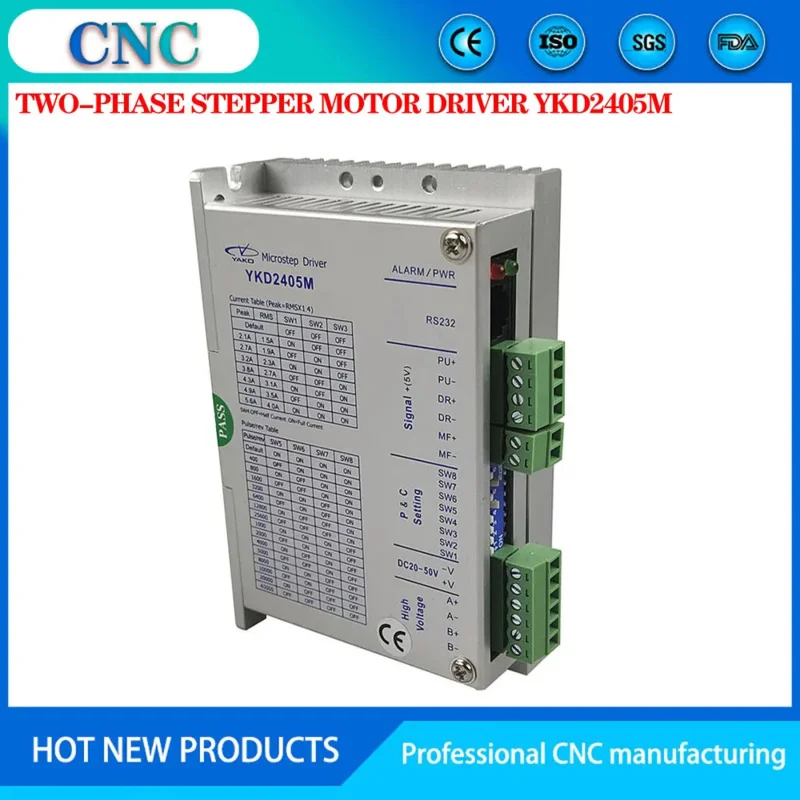 Origin YAKO 32 Bit DSP Digital YKD2405M 2 Phase Step Drive DC20-50V 4.0A Driver For 42-86Mm Flange Stepper Motor view 4
