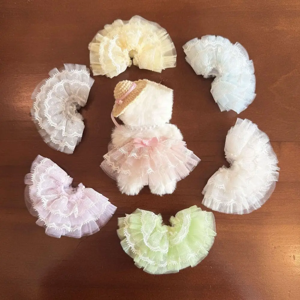 새로운 패션 인형 사랑스러운 공주 스커트 레트로 레이스 쉬폰 케이크 스타일 인형 드레스 귀여운 면 인형 케이크 스커트 10~17cm 인형용