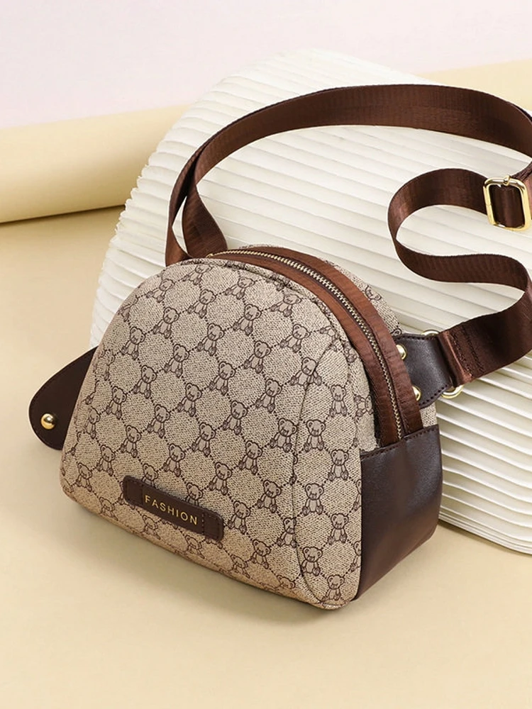 Fashionable Crossbody Chest Bag Women's Single Shoulder Bag Spring Summer New Style Small round Bag Unisex Universal Model