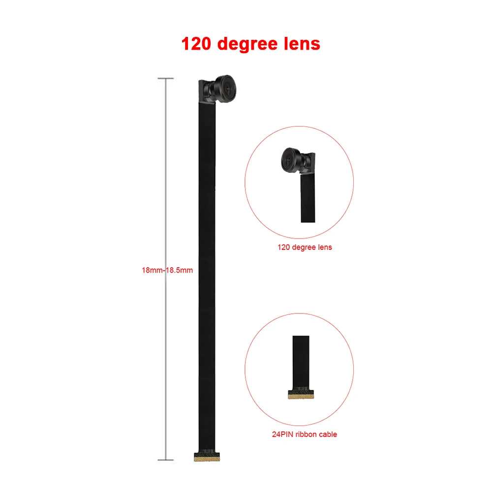 Small DIY camera lens 185mm camera module fixed focal length 24 pin DVP MIP I interface lens cable for mini camera module