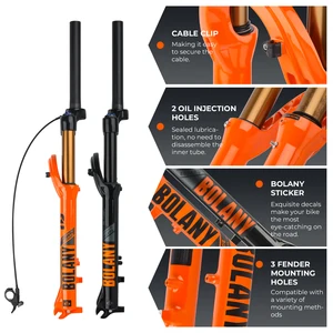 بولاني دراجة هواء شوكة 120 مم السفر 27.5 / 29 بوصة البرتقال الدراجة الجبلية الهواء Supension 32mm سبائك المغنيسيوم قطع غيار الدراجات أعلى 8 تعليق مبيعات 29 هوائي - رقم 6