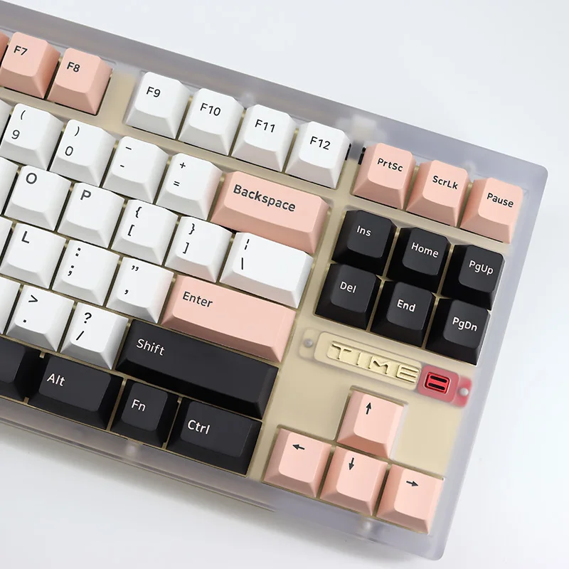 160 Keys PBT Keycap Black Pink White Olive Keycaps Cherry Profile Double Shot Key Caps For MX Mechanical Keyboard Split Space