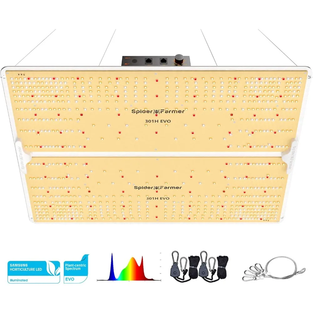 SF4000, Samsung LM301H EVO Led Grow Light, Full Spectrum Plant Grow Light, 450W Dimmable & High Efficiency & Deeper