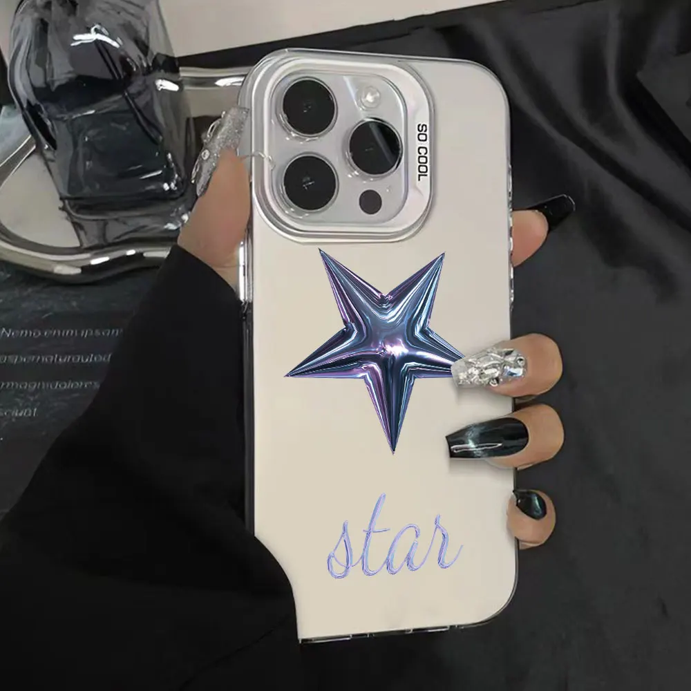 Candy Color Case For Xiaomi Redmi 13 13C 12 4G 5G 10 A1 A2+ A3 A3x Redmi 9 10 Prime 2022 Cover Shockproof Luxury Star Fundas