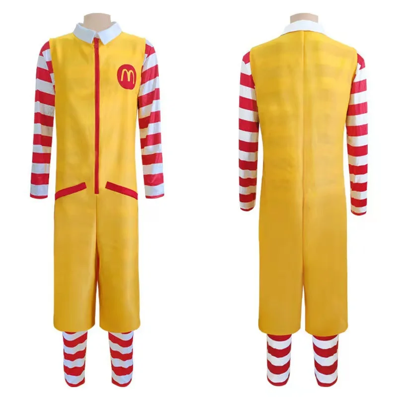 Classic Clown Characterr Halloween Costume 2024 New Ronald McDonald Cos Clothing Masquerade Stage Performance  Cosplay Costume