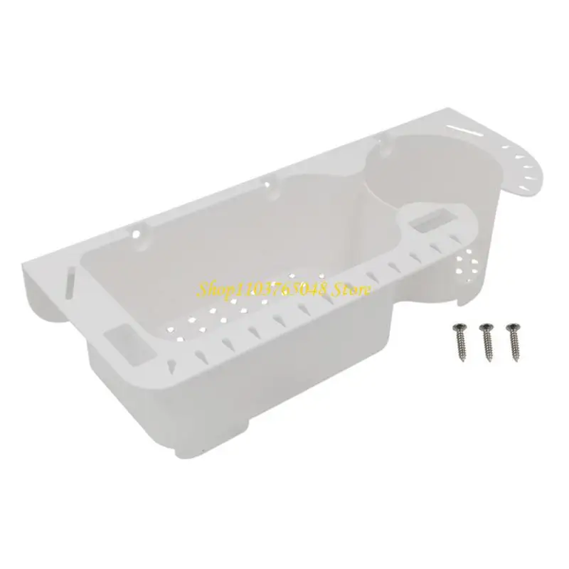 R53E Marine Side Fishing Gear Storage Holder for Deck Item Access, Recessed Plastic Pocket with 3 Included Mounting Screws for
