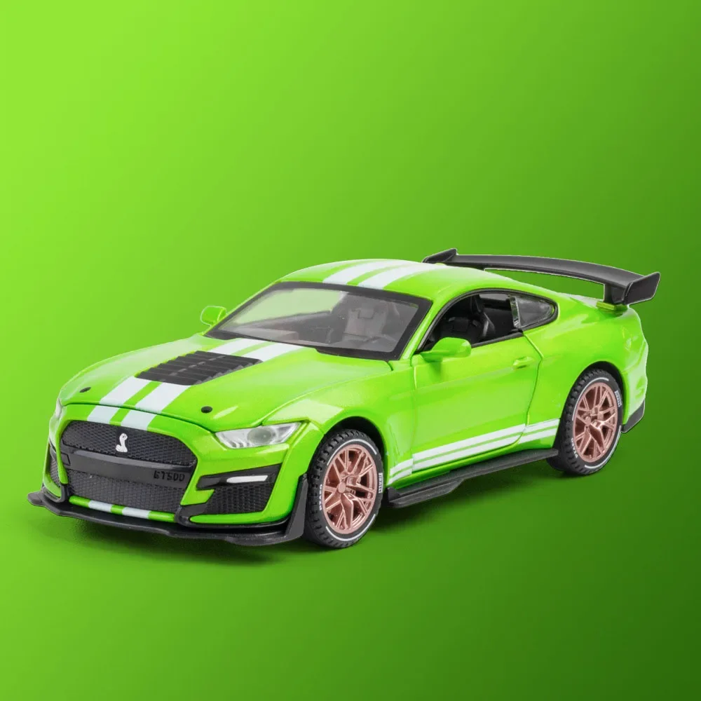 1:32 SHELBY GT500 Sportwagen Simulatie Speelgoed Auto Model Legering Trek Kinderen Speelgoed Echte Licentie Collectie Gift Voertuig A193