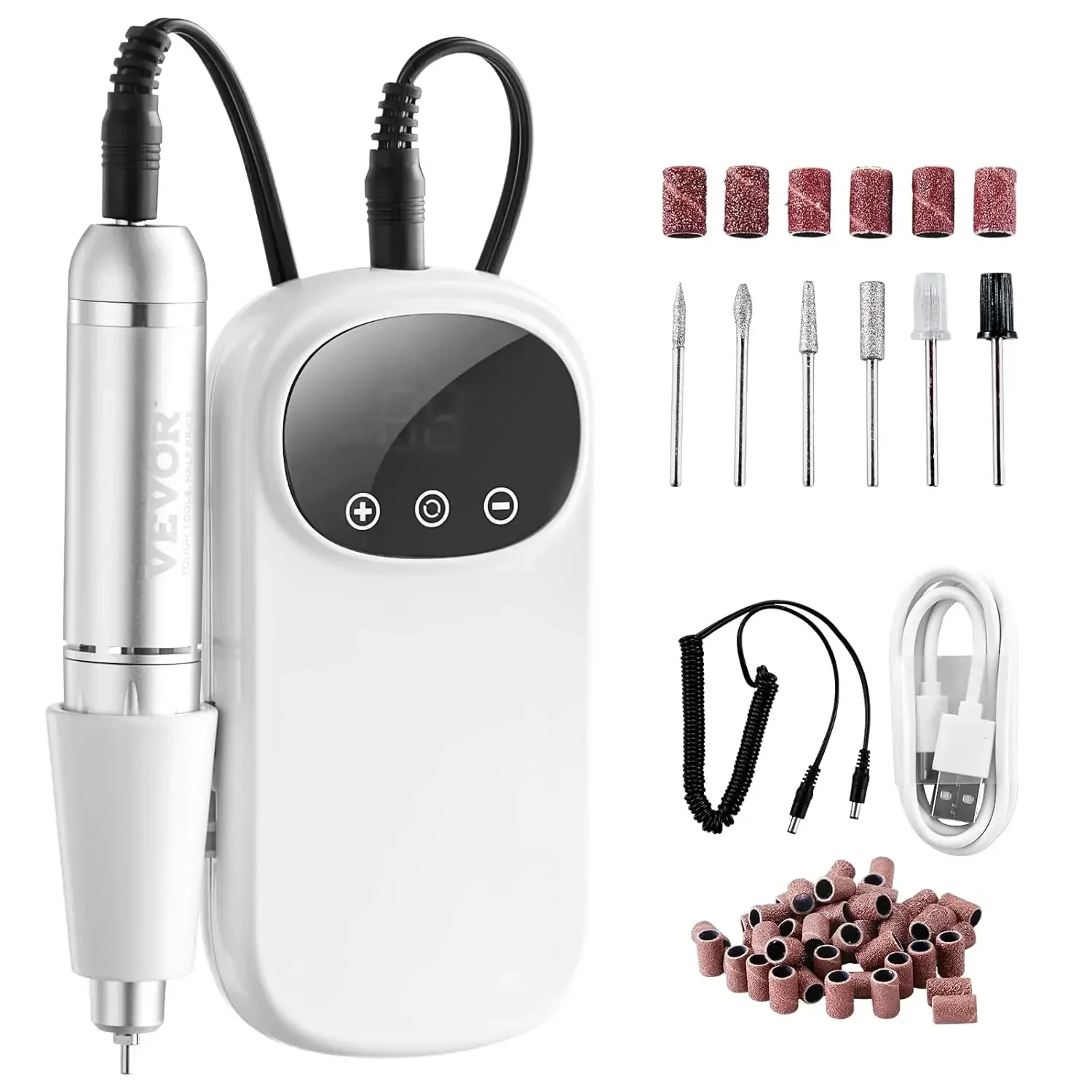 

Portable Electric Rechargeable Nail Drill, 35,000RPM Cordless Nail E File Machine