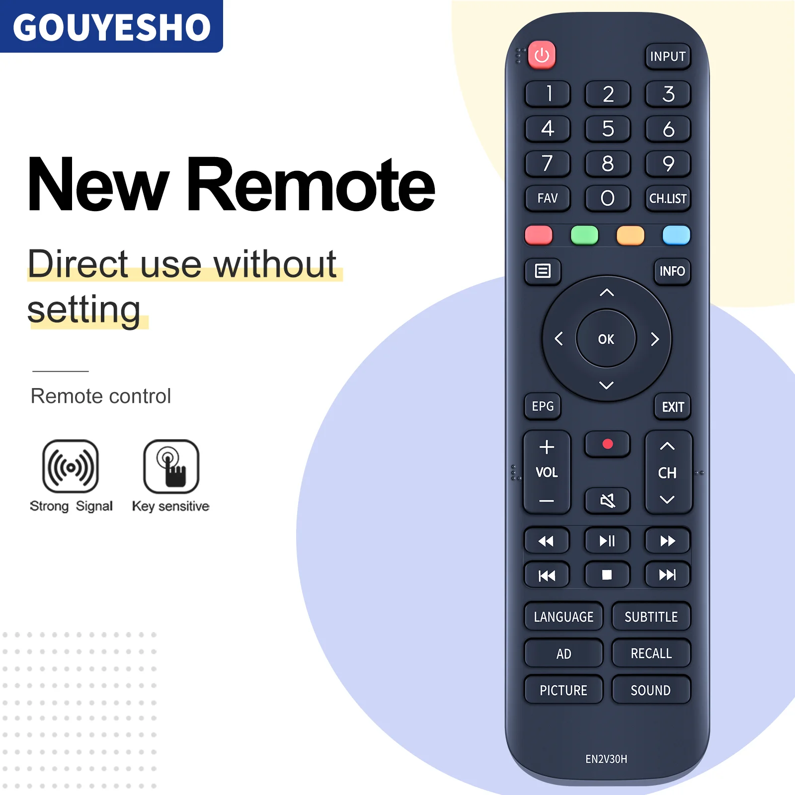 

Новый пульт дистанционного управления EN2V30H для Hisense Smsrt TV