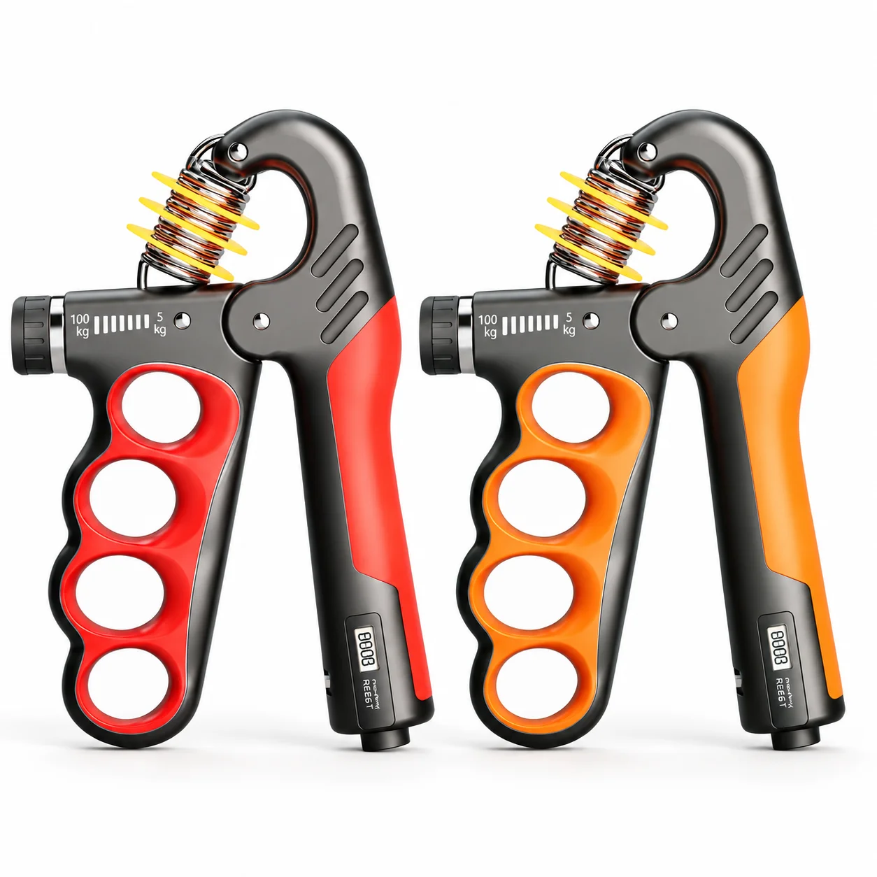 5-100KG Adjustable Hand Grip Strengthener with Mechanical Counter, Wrist Forearm Finger Trainer for Men Women Fitness