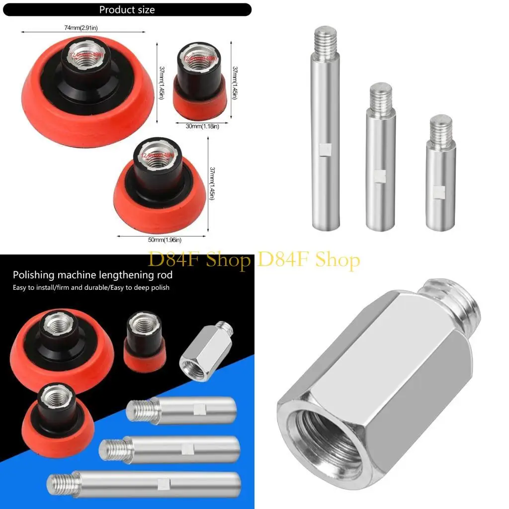 

D84F Polishing Disc Polishing Backers Plate Hook Looping Buffing Pad Sanding Disc Rotatable Backing Pad M14 Screw Hole Drill