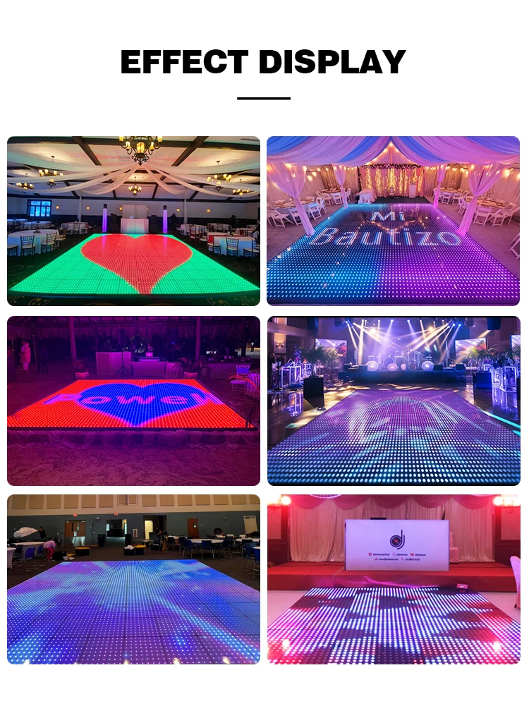 Light up Portable Magnet Digital Event Party Wedding Led Dance Floor