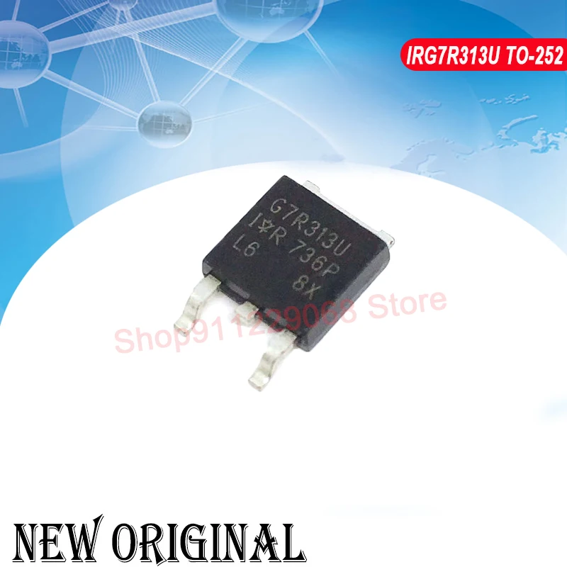 (5 Pieces) G7R313U IRG7R313U  TO-252 / 6143D BTS6143D / 70S360P7 IPD70R360P7S  700V 34A / 4N04L08 IPD50N04S4L-08  40V 50A TO-252