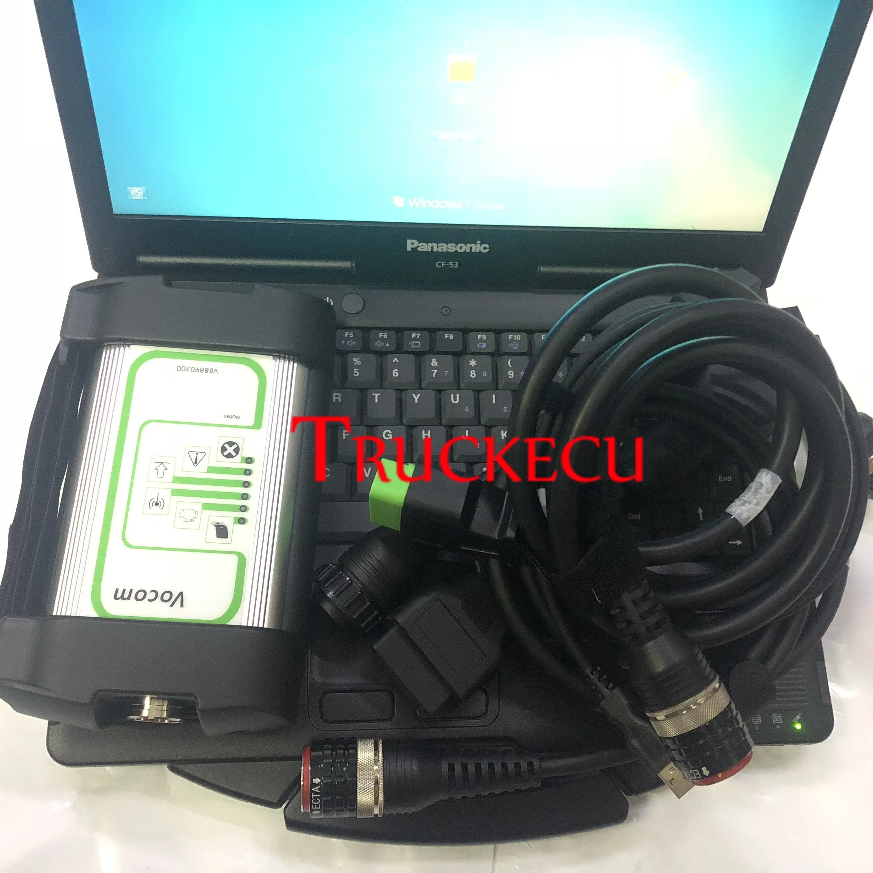 

cf53 laptop V2.8 ptt techtool for vcads pro truck excavator fh fm euro6 ecu programming diagnostic tool vocom 88890300