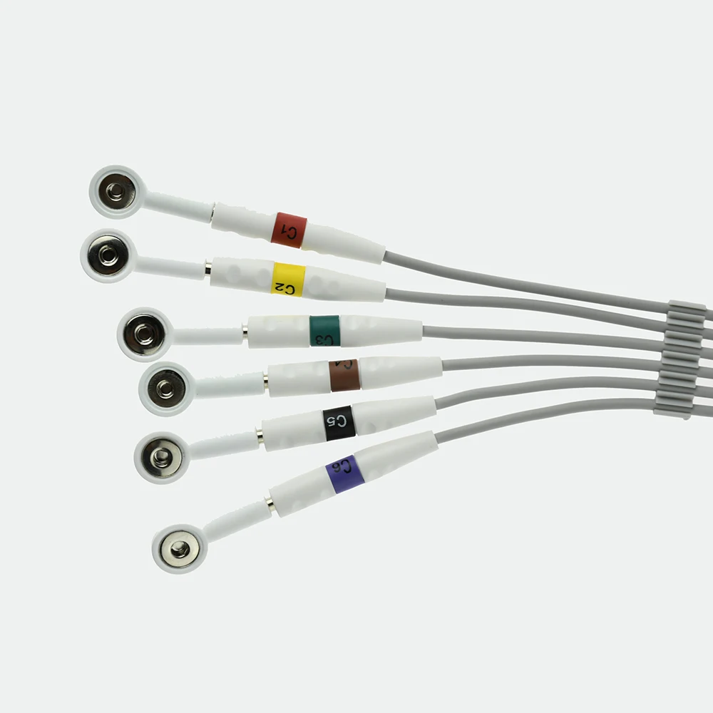 10 Pcs ECG EKG Snap Lead Wires Snap Connect Adapters Snap Connector Electrode Adapter,use for 4.0 mm Banana Plug