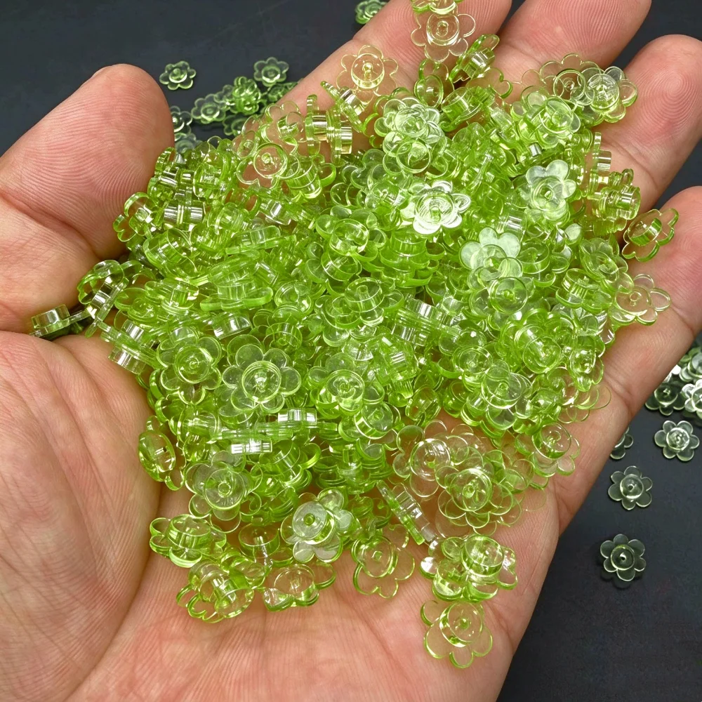 10mm 6 Petal Flower Particles Slime Fillers 100g Crunchy Squeeze Ball Fillers Heart Shape Pinch Stuffing Building Blocks
