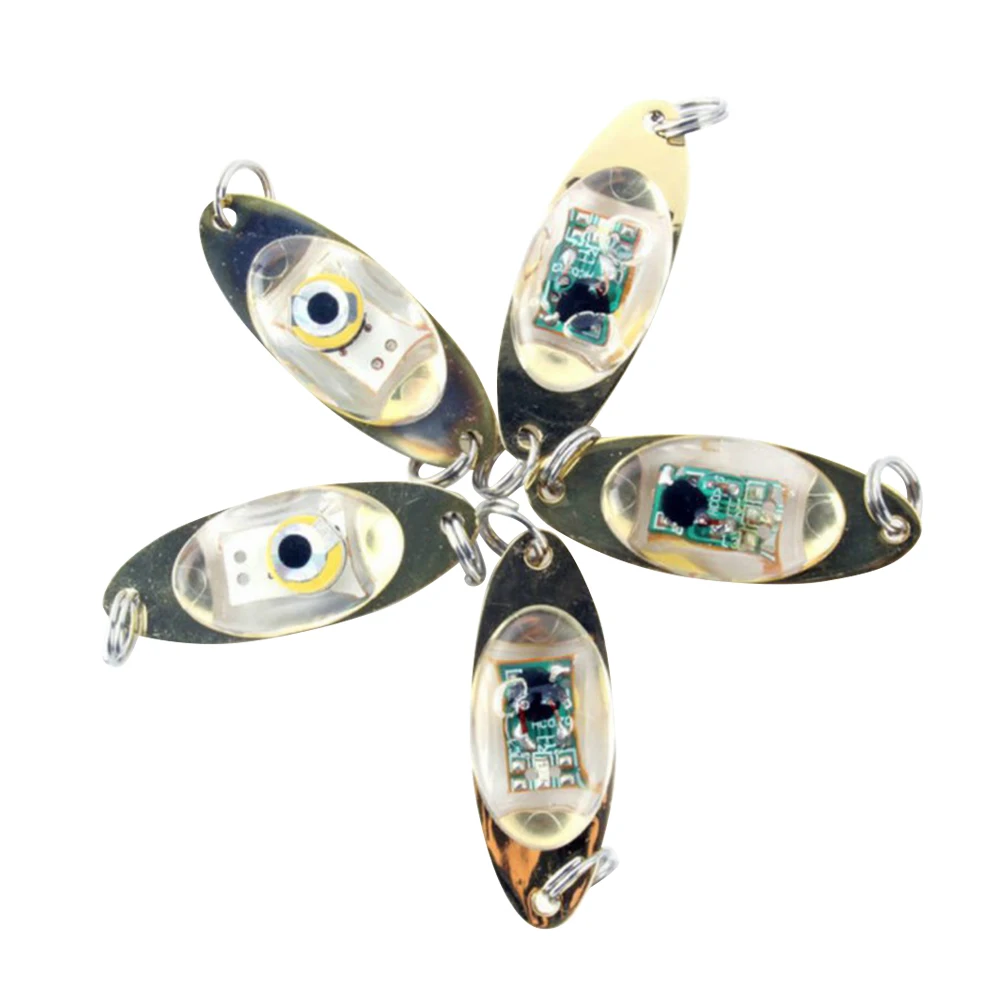 

5 pcs LED Underwater Fishing Bait High Brightness Display Light Glowing Fish Shape Night Hook Lure Artificial Lures Accessories