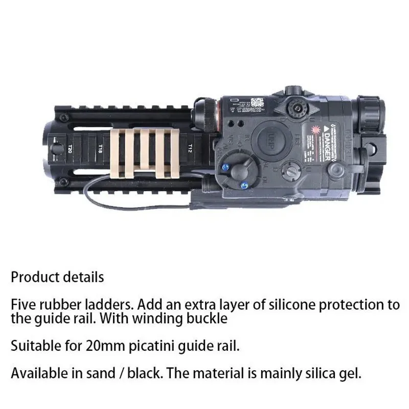 WADSN tampa tática do trilho Picatinny PEQ15 DBAL M300M600 suporte de fio interruptor de pressão CQBL NGAL Airsoft acessórios de rifle de caça