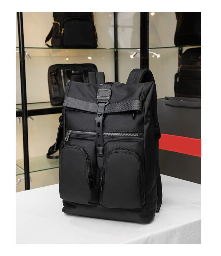 Ballistic Nylon Backpack for Men BRAVO Series Casual Business Travel Laptop Backpack