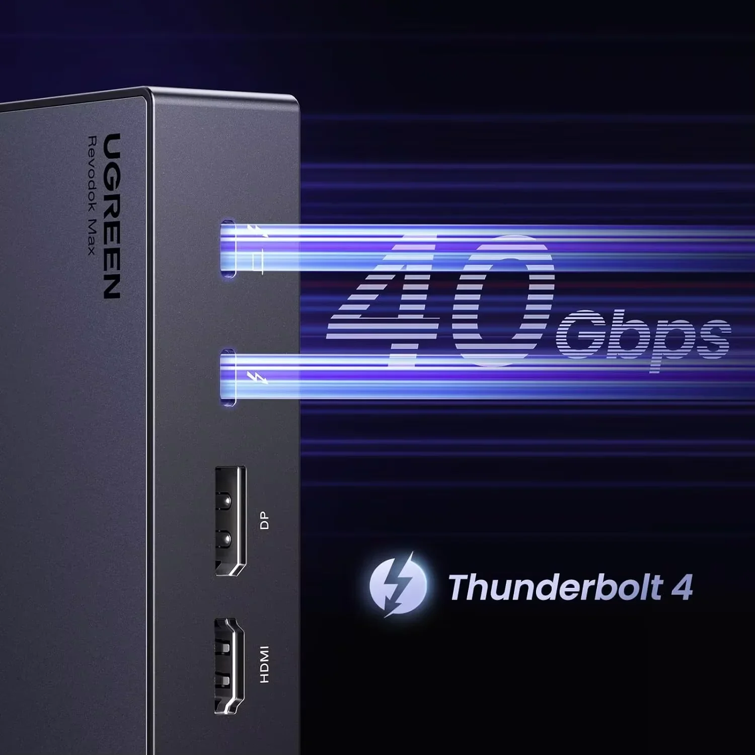 TLF UGREEN Revodok Max 313 Deck 13 in 1 40Gbps Docking Station Triple 4K 60Hz Single 8K Display PD 2.5GbE SD/TF Charging for Lap