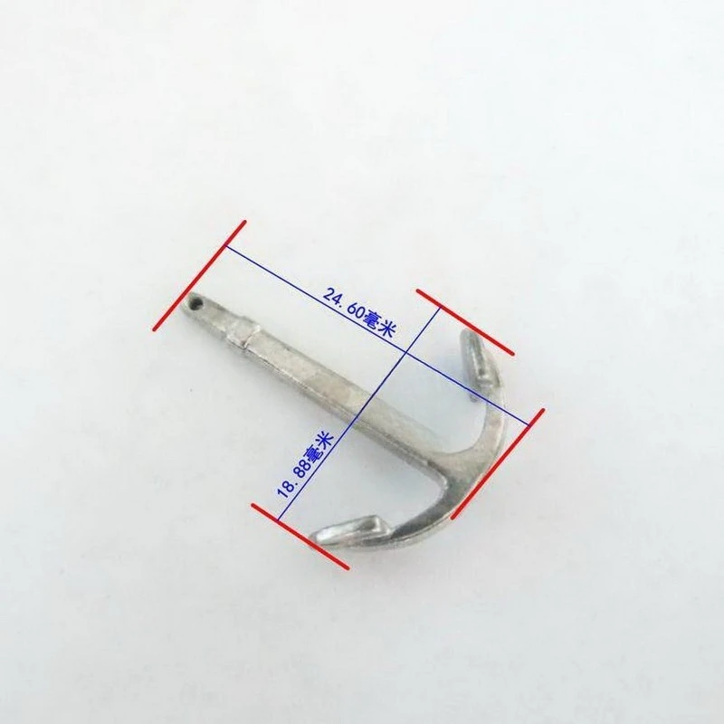 Ultra-small metal anchor 24.6mm, simulation anchor, steel mold casting anchor, classical sailing model upgrade accessories