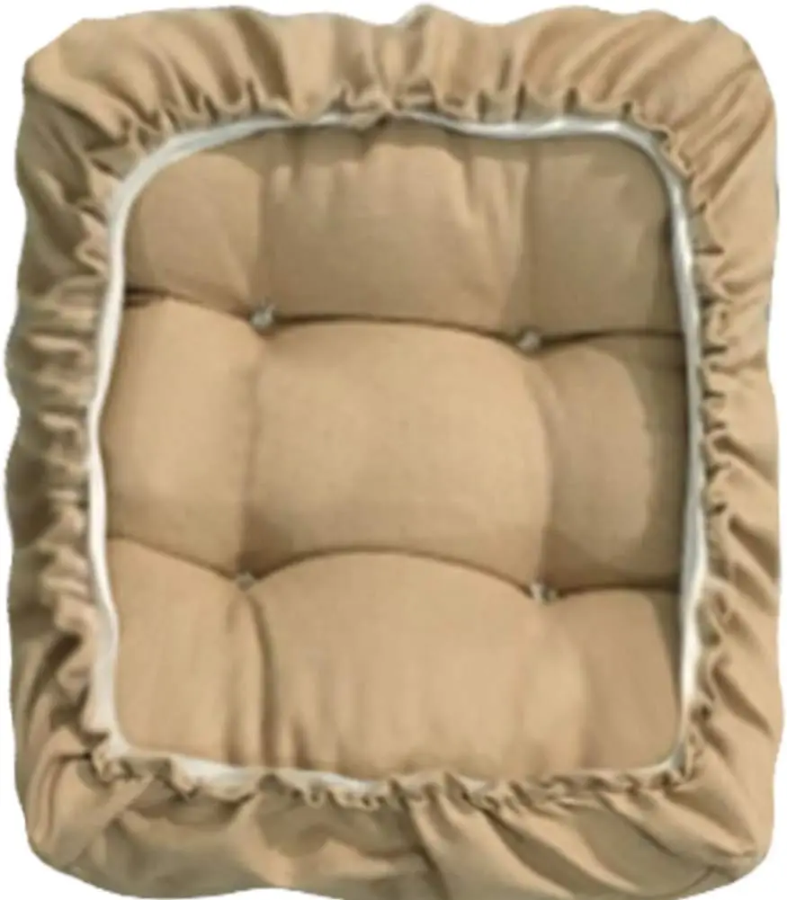 

Padded Rec Bar Stool Cover Cushion With Elastic Fabric Satori Stool Seat Cushion For Metal Wooden Bench 12""X16"" Beige