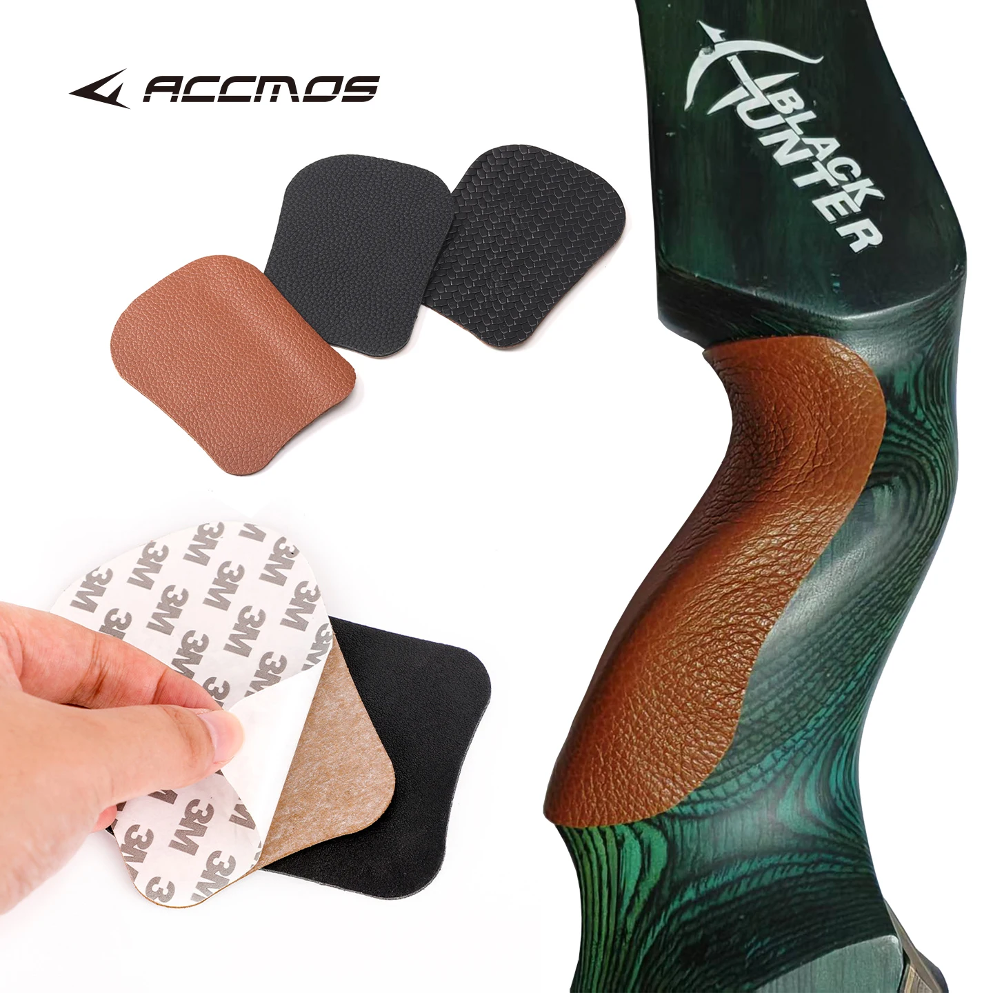 Archery Recurve Traditional BowRiser Grip Leather Protective Mat Cowhide Bow Handle Non-slip Gasket Hunting Shooting Accessories
