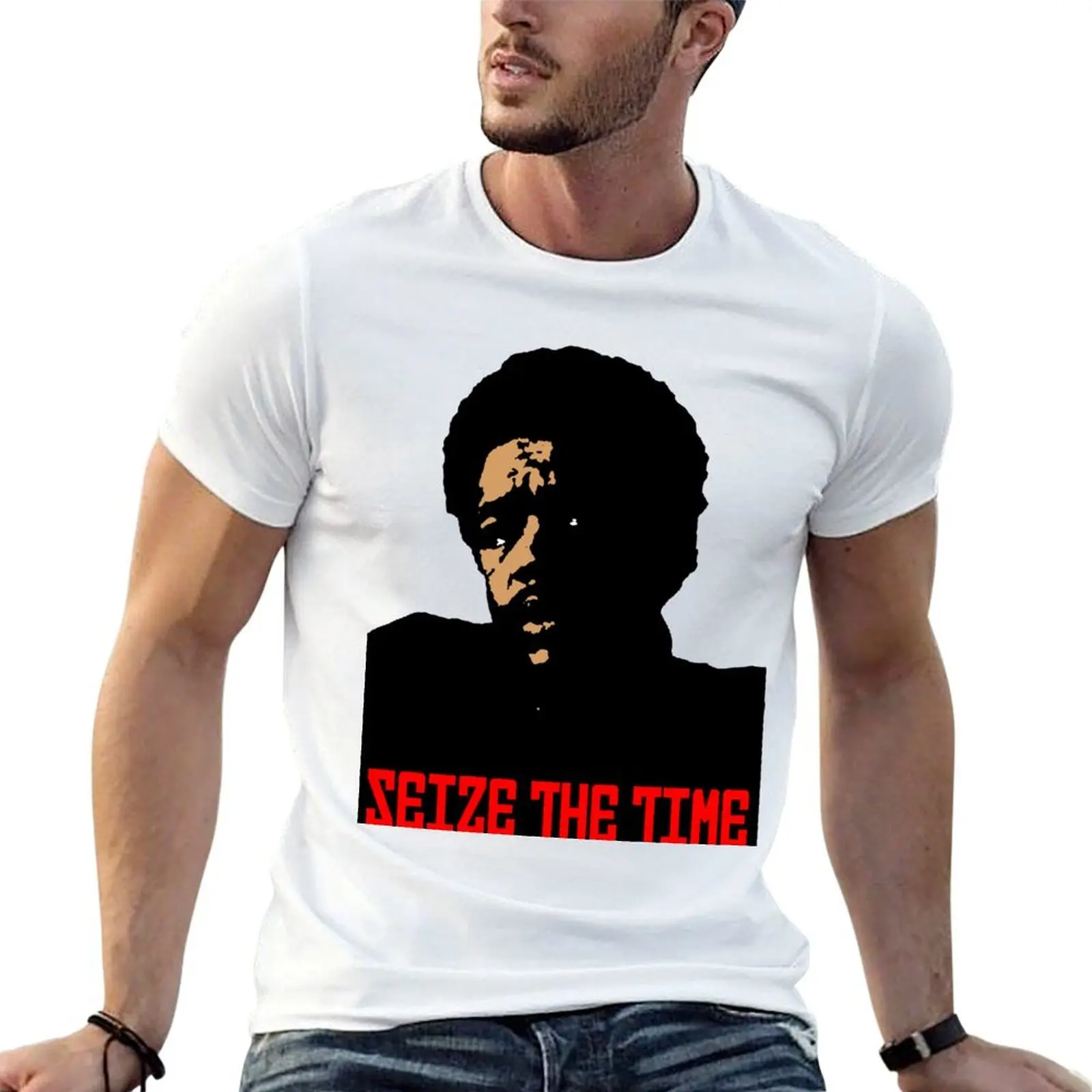 SEIZE THE TIME (BOBBY SEALE) T-Shirt shirts graphic tees tshirts personalised men t shirts high quality