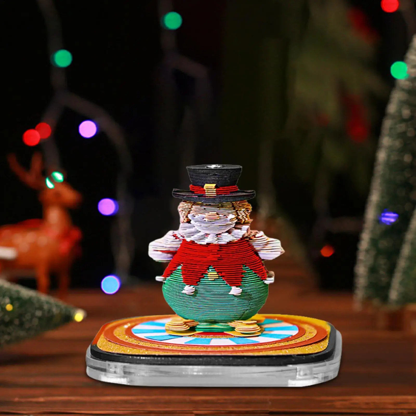 Timepiece Calendar 3D Clown Cutout Art Calendar Memo Pad Organizer Schedule Notepad For Time Management Daily Planning Chore