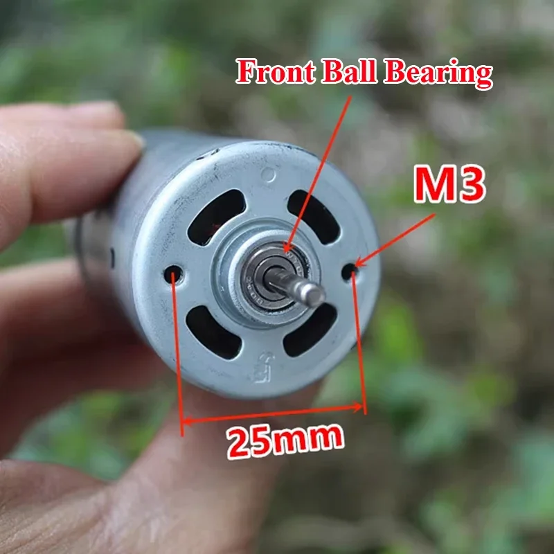JOHNSON RS-555 Motor DC 24V-36V 27700RPM 1061725 High Speed Power Large Torque Micro Motor DIY Electric Drill Tools Engine
