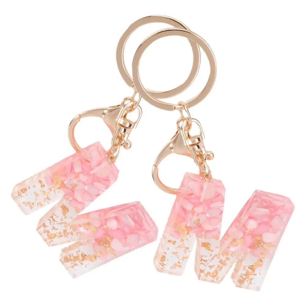

2 Pcs Chain for Keys Chains Women Car Initial Letter Keychain Plastic Cool Keychains Girl Cute