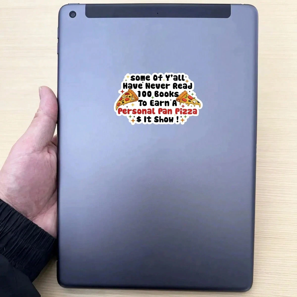 1pc auto-amorando ler livros incentivando adesivo livros picantes para e-reader portátil copo presente para bibliotecário