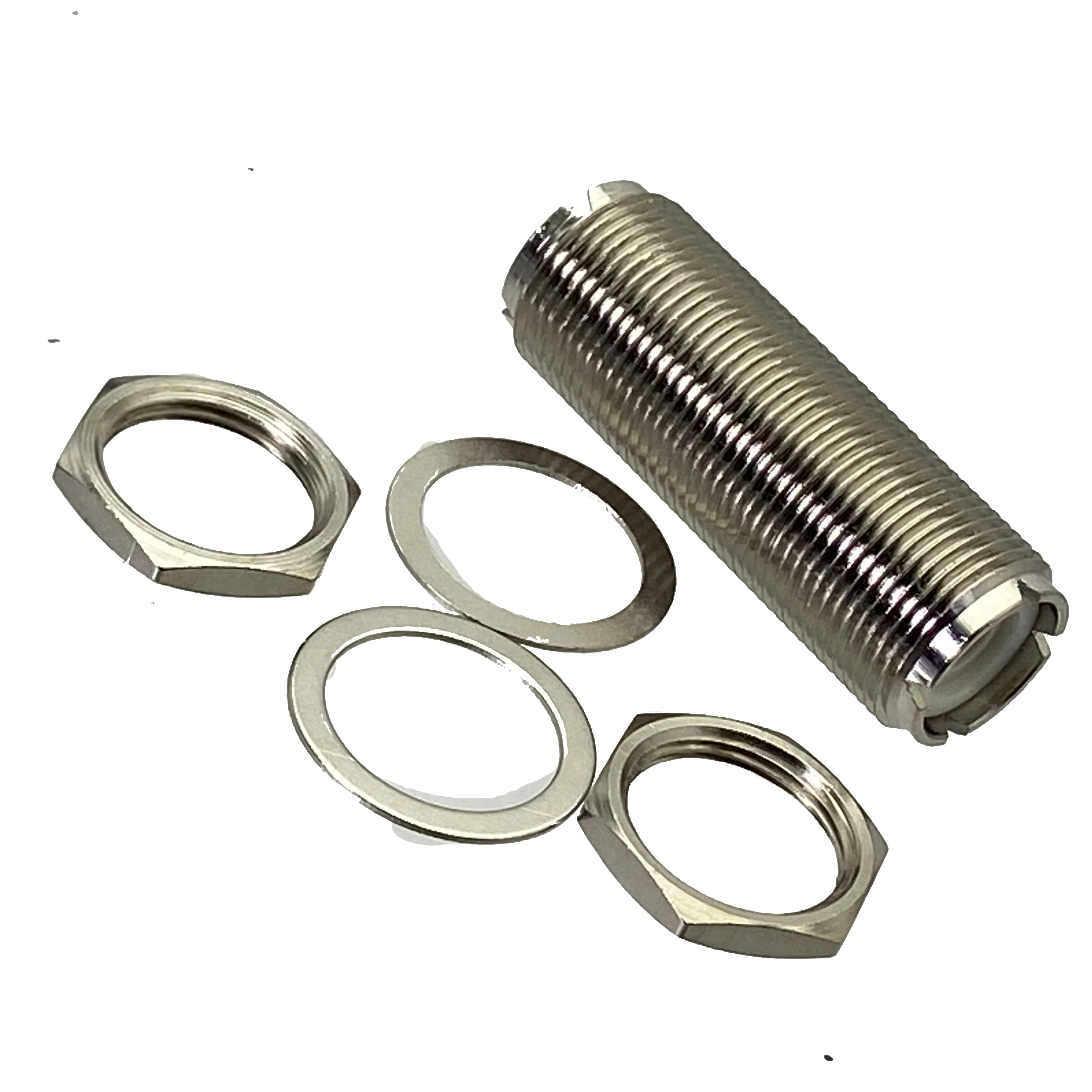 النحاس محطات الأسلاك موصل ، أنثى جاك الحاجز إلى UHF أنثى الجوز RF محول ، محوري جودة عالية ، 1 قطعة #4