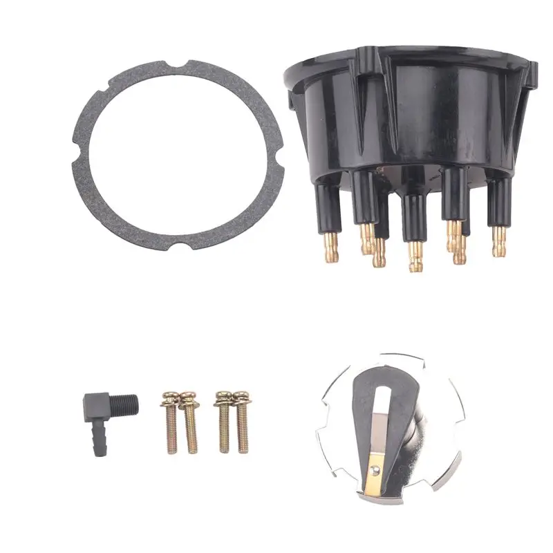 

A82M-For Mercruiser V6 4.3 6 Cylinder Compatible Distributor Cap& Rotor Kit Thunderbolt Ignition Parts 815407Q5, 815407A2