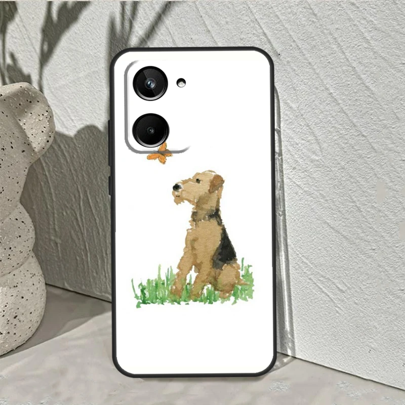 Airedale Terrier Dog Case For Realme GT Neo5 Neo 3 2 T 8 9 10 11 Pro Plus C15 C25s C21Y C30 C31 C33 C35 C53 C55